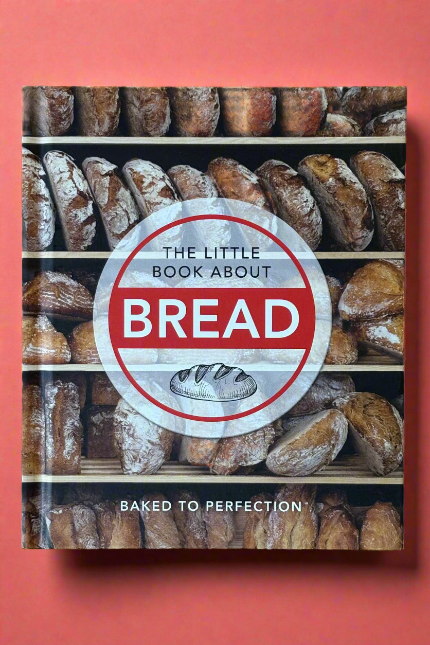 Small hardcover book titled "The Little Book About Bread".