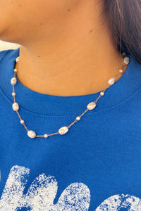 Pearl & Chain Necklace