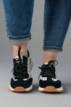 Two Tone Sneaker - Black