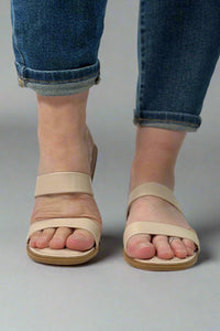 Two Band Slide Sandal - Nude