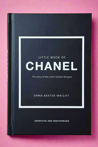 Small black hardcover book titled "Little Book of Chanel".