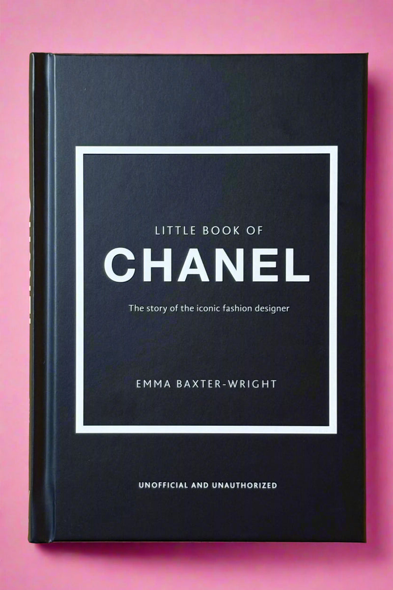 Small black hardcover book titled "Little Book of Chanel".