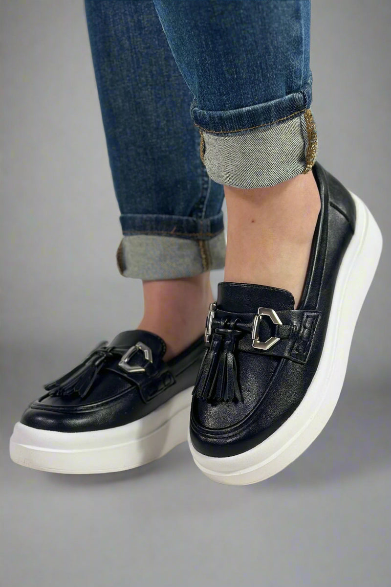 Erina Loafer Sneaker - Black
