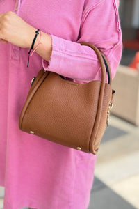 Ruby 3-Compartment Satchel - Brown