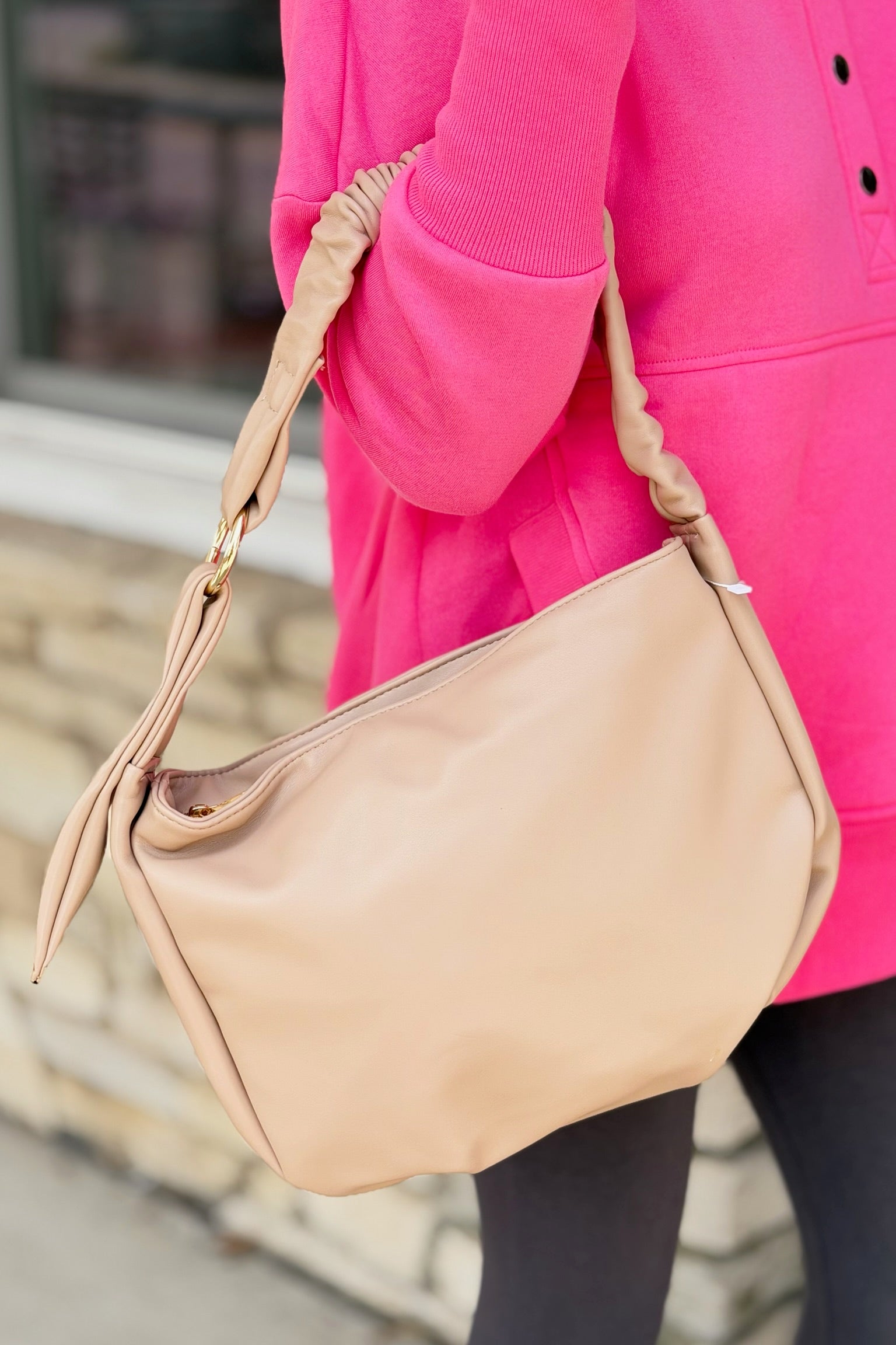 Jakarta Slouchy Shoulder Bag - Sand
