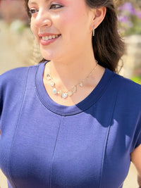 Charm Necklace - Hearts & Fish