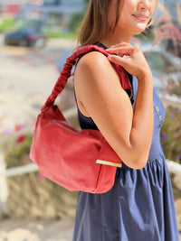 Jakarta Slouchy Shoulder Bag – Red