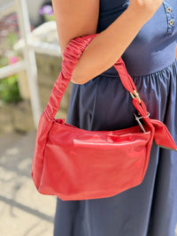 Jakarta Slouchy Shoulder Bag – Red