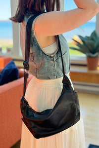 Classic Hobo Crossbody - Black