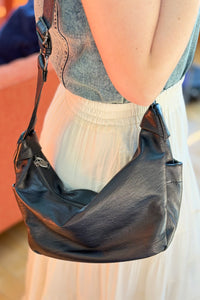 Classic Hobo Crossbody - Black