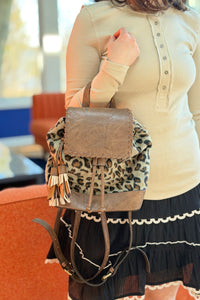 Kourtney Boho Backpack Leopard