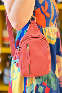 Skyler Sling Bag - Coral