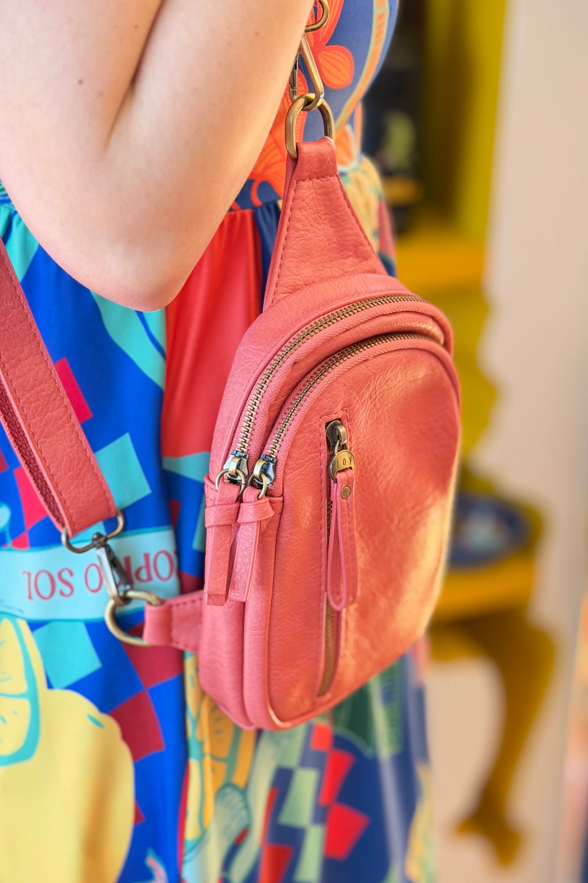 Skyler Sling Bag - Coral