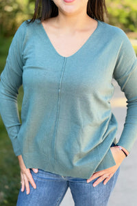 Dreamer V-Neck Sweater - Jade