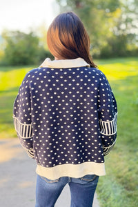Polka Dot Sweater - Black