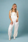 Chic White Lace Jumpsuit