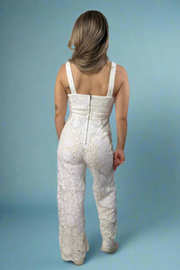 Chic White Lace Jumpsuit