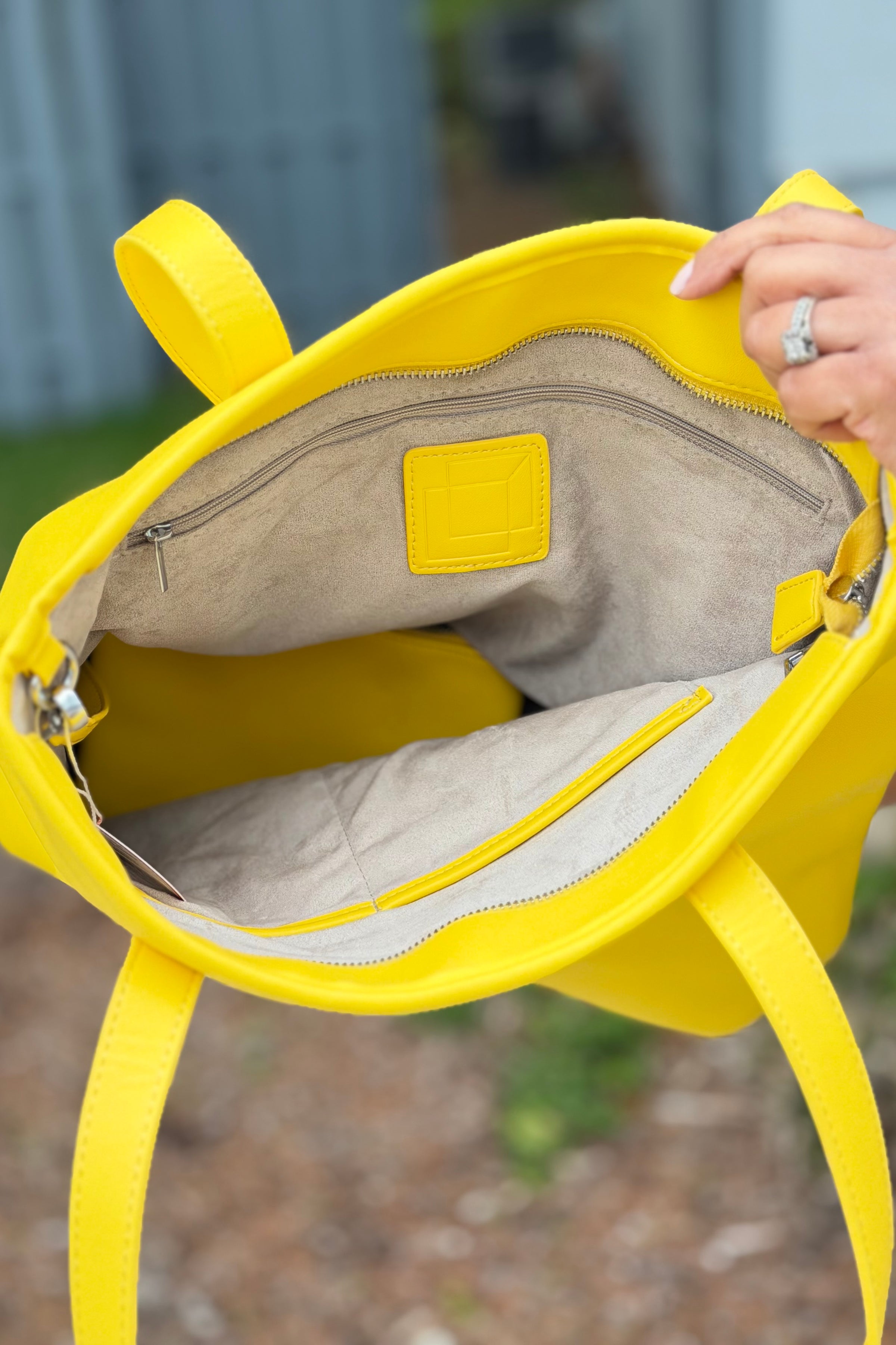 Monochrome Yellow Tote