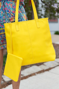 Monochrome Yellow Tote