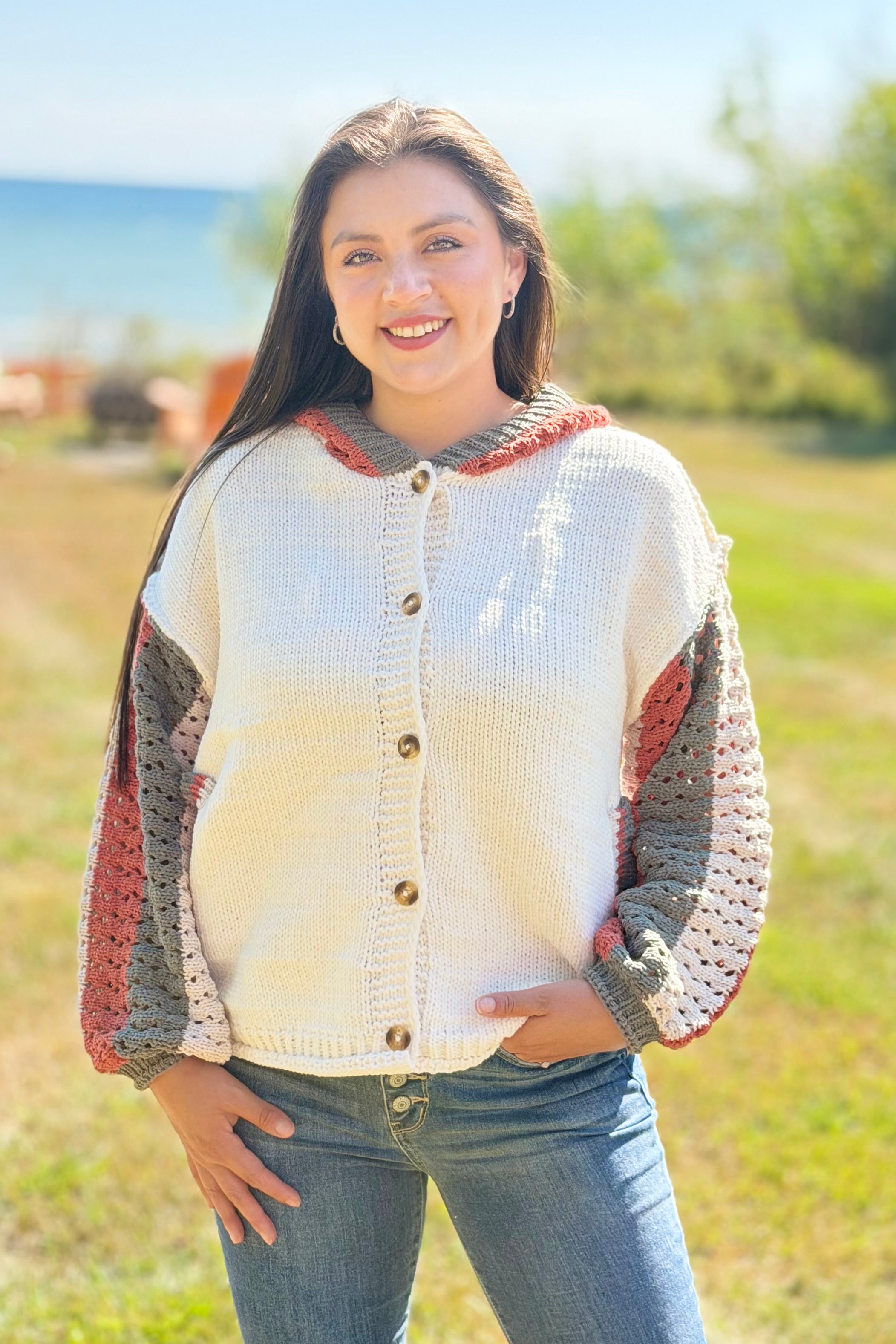 Button-Up Cardigan - Ivory