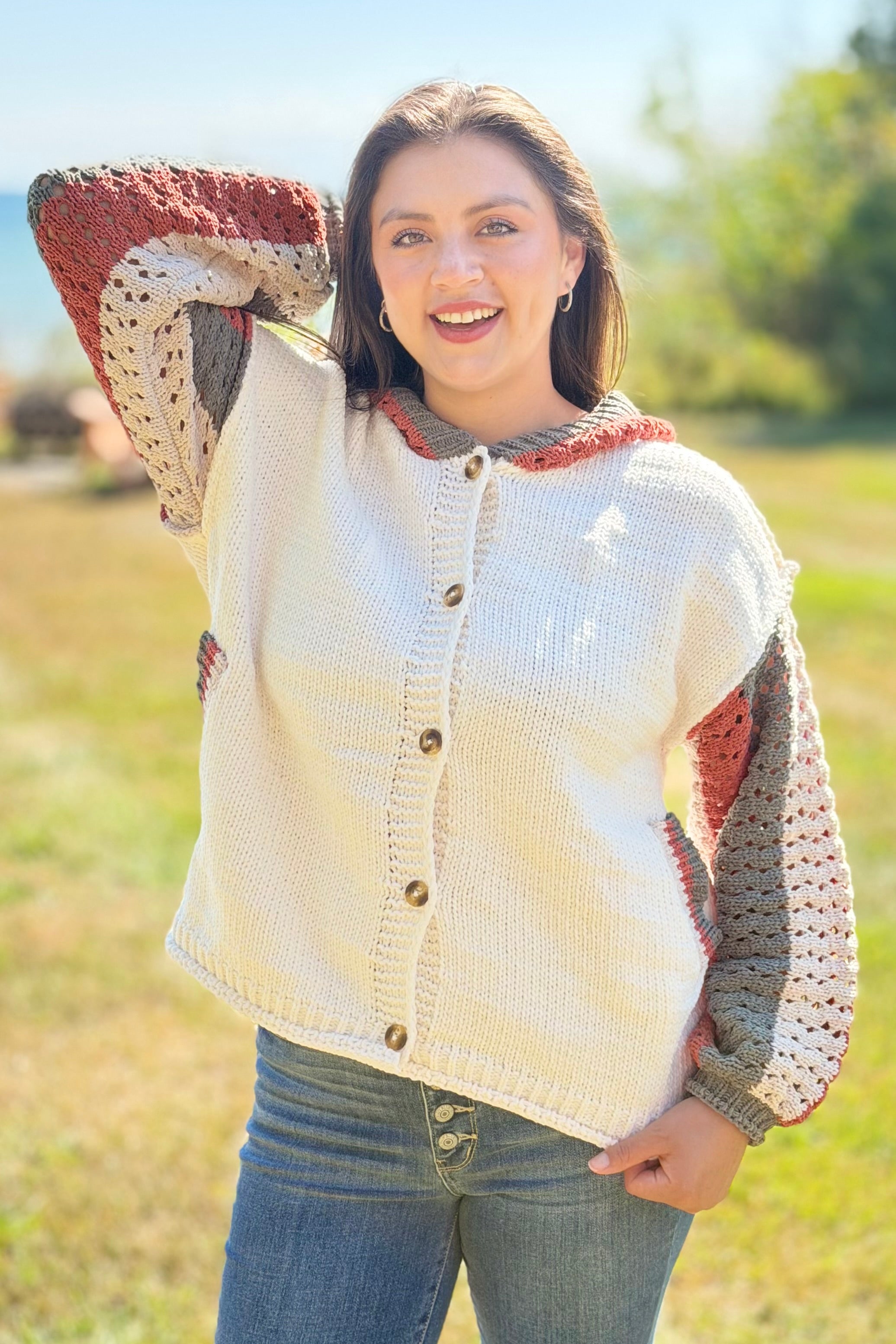 Button-Up Cardigan - Ivory