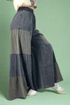 Tiered Wide Leg Pants - Black