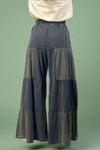 Tiered Wide Leg Pants - Black