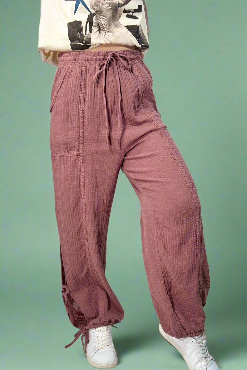 Side Tunnel Harlem Pants - Mauve