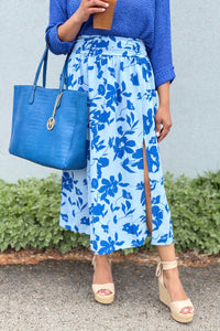 Sadie Oversize Tote Set - Royal Blue
