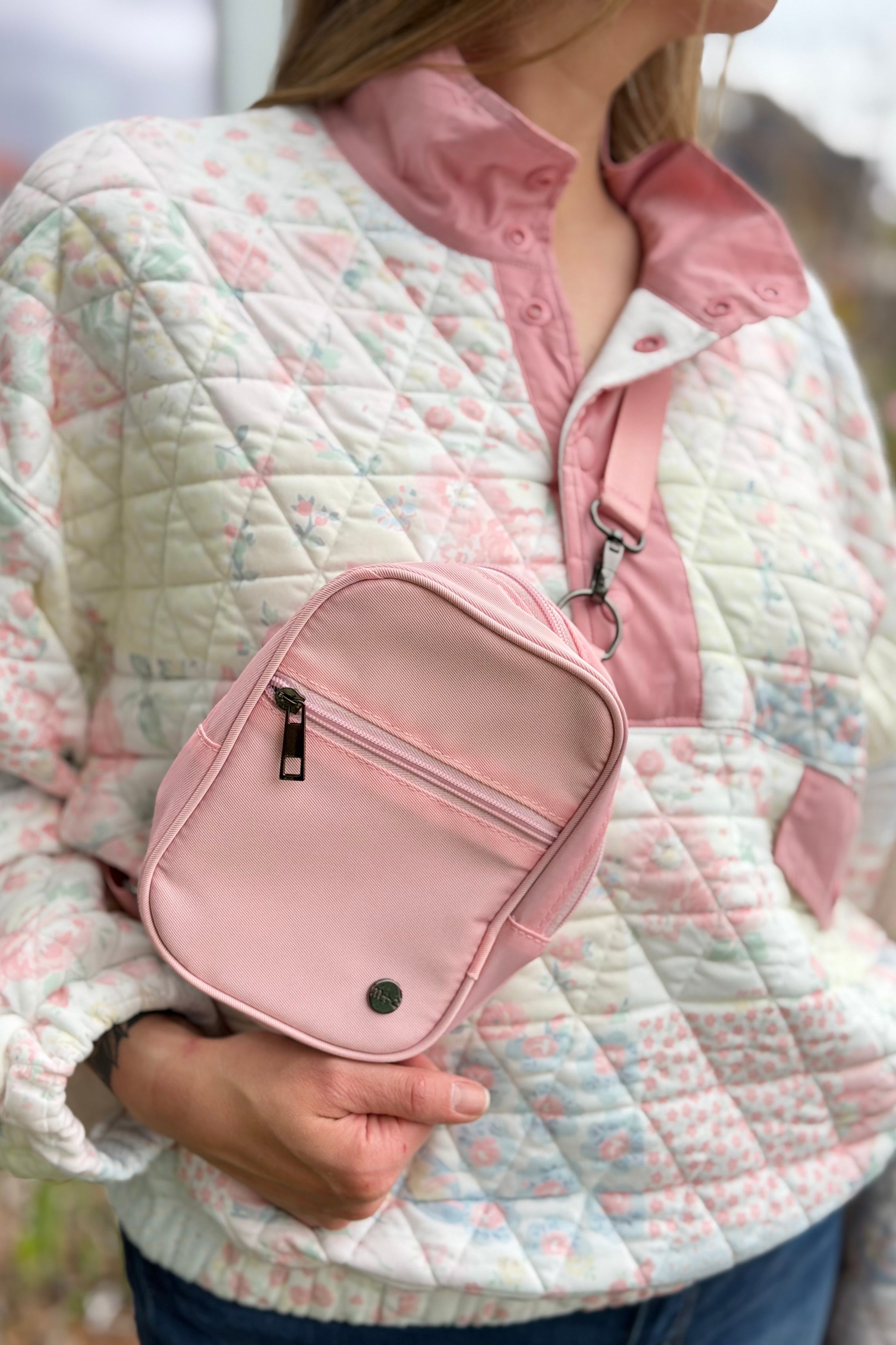Lainey Convertible Multi-Wear Crossbody - Pink