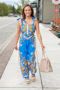 Paisley V-Waist Top
