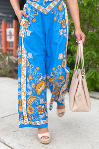 Paisley Wide Leg Pants
