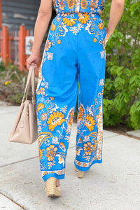 Paisley Wide Leg Pants