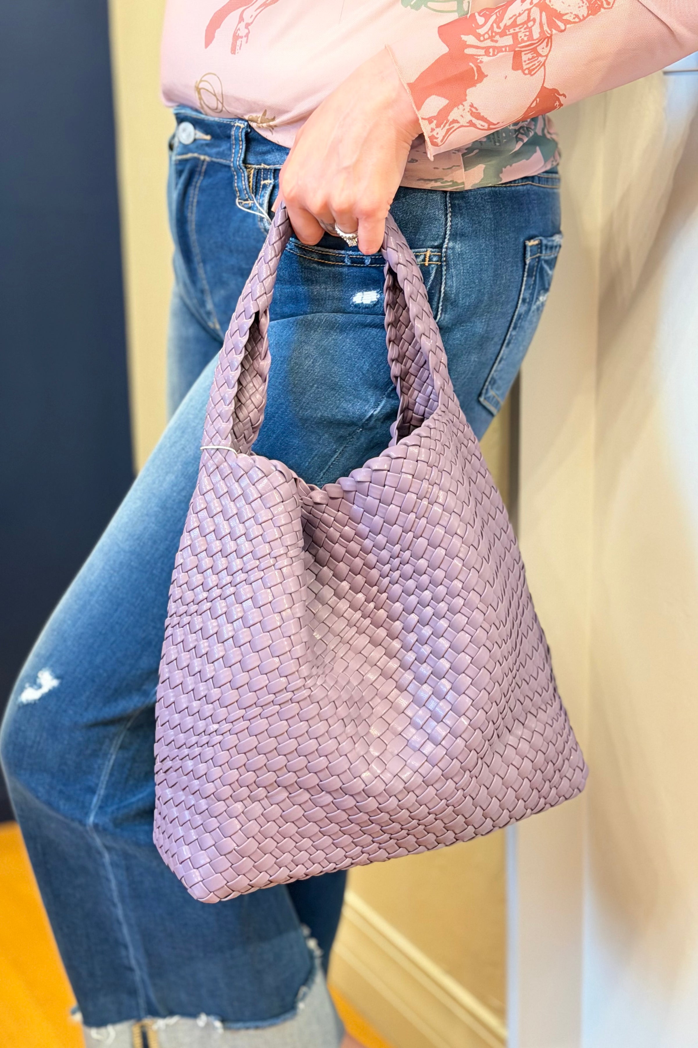 Woven Hobo Bag Taro