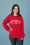 'The Couch Club' Fleece Sweatshirt Red