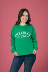 'The Couch Club' Fleece Sweatshirt Green