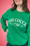 'The Couch Club' Fleece Sweatshirt Green