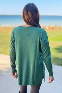 Dreamer V-Neck Sweater - Green