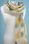 Cream Pineapple Scarf
