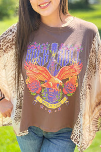 Graphic Boho Top - Rock N Roll