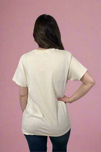 Rainbow Peace Graphic Tee Cream
