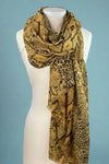 Snake Skin Brown Scarf