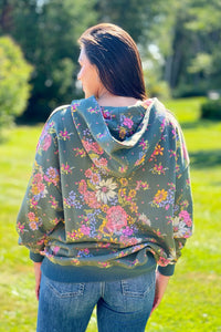 Oversized Printed Sweatshirt - English Garden