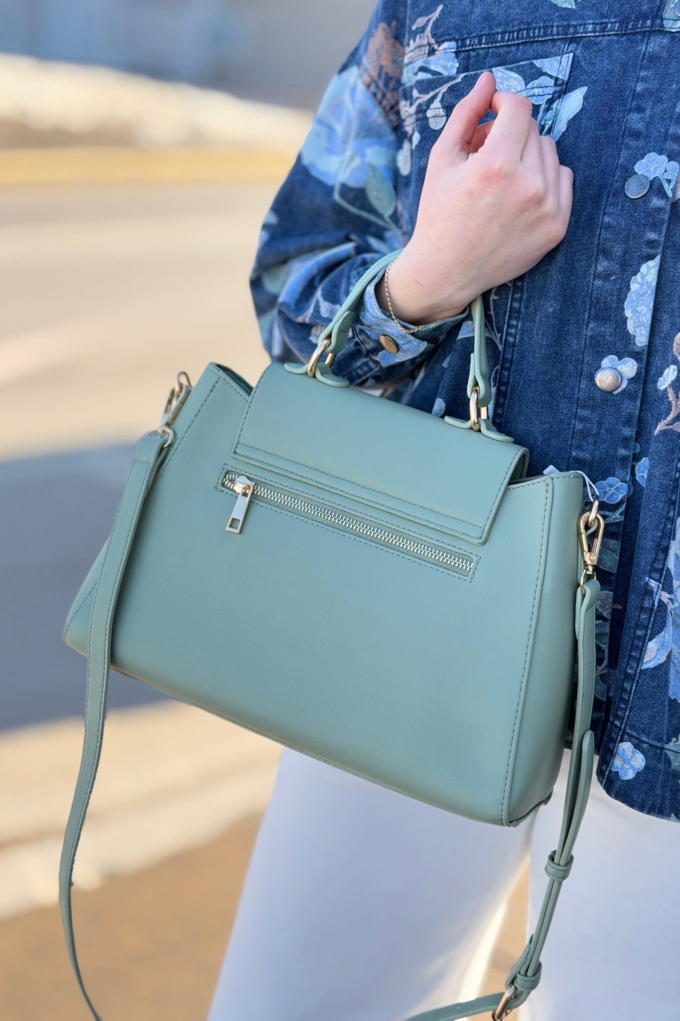 Burke Satchel - Sage