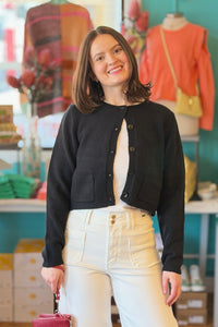 Pocket Cardigan - Black