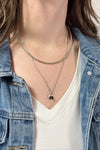 Talisman Layered Necklace Silver