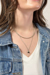 Talisman Layered Necklace Silver