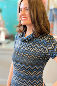 Stripe Print Winter Tunic Dress