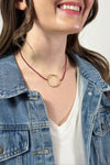 All Around Beaded Necklace Mulberry