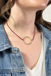 All Around Beaded Necklace Mulberry